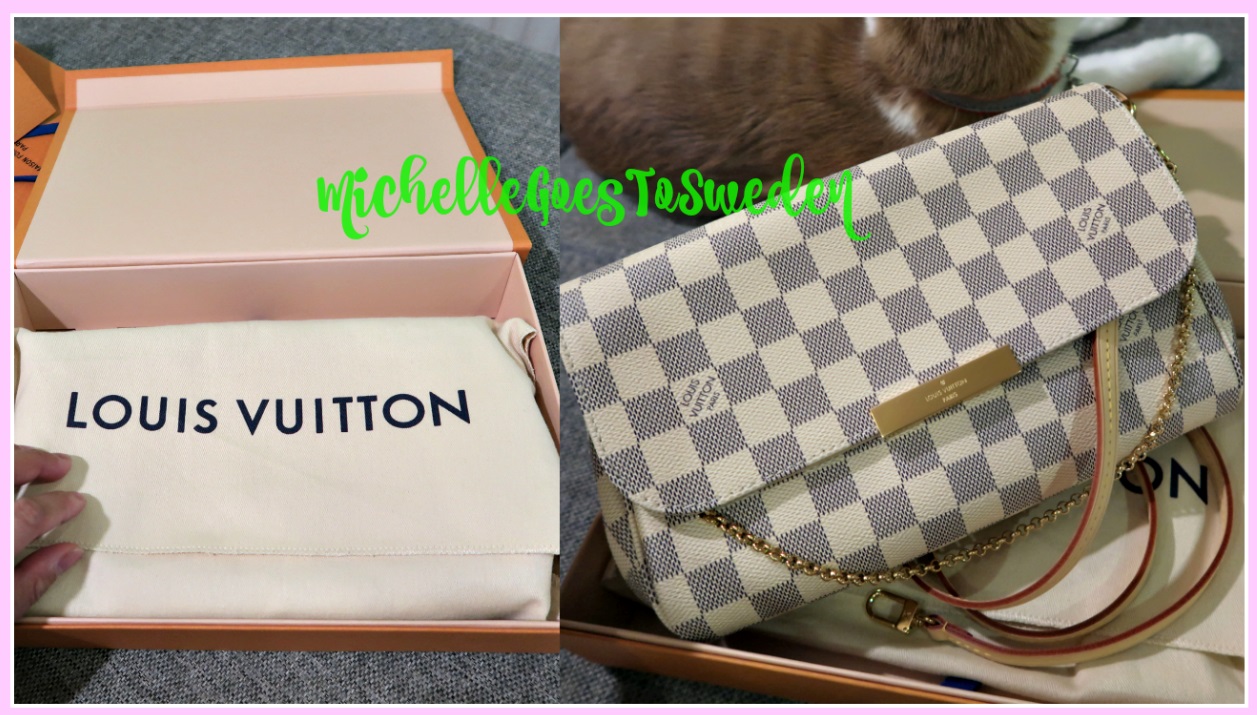 Louis Vuitton favorite mm damier azure unboxing, What Fits in my LV Bag